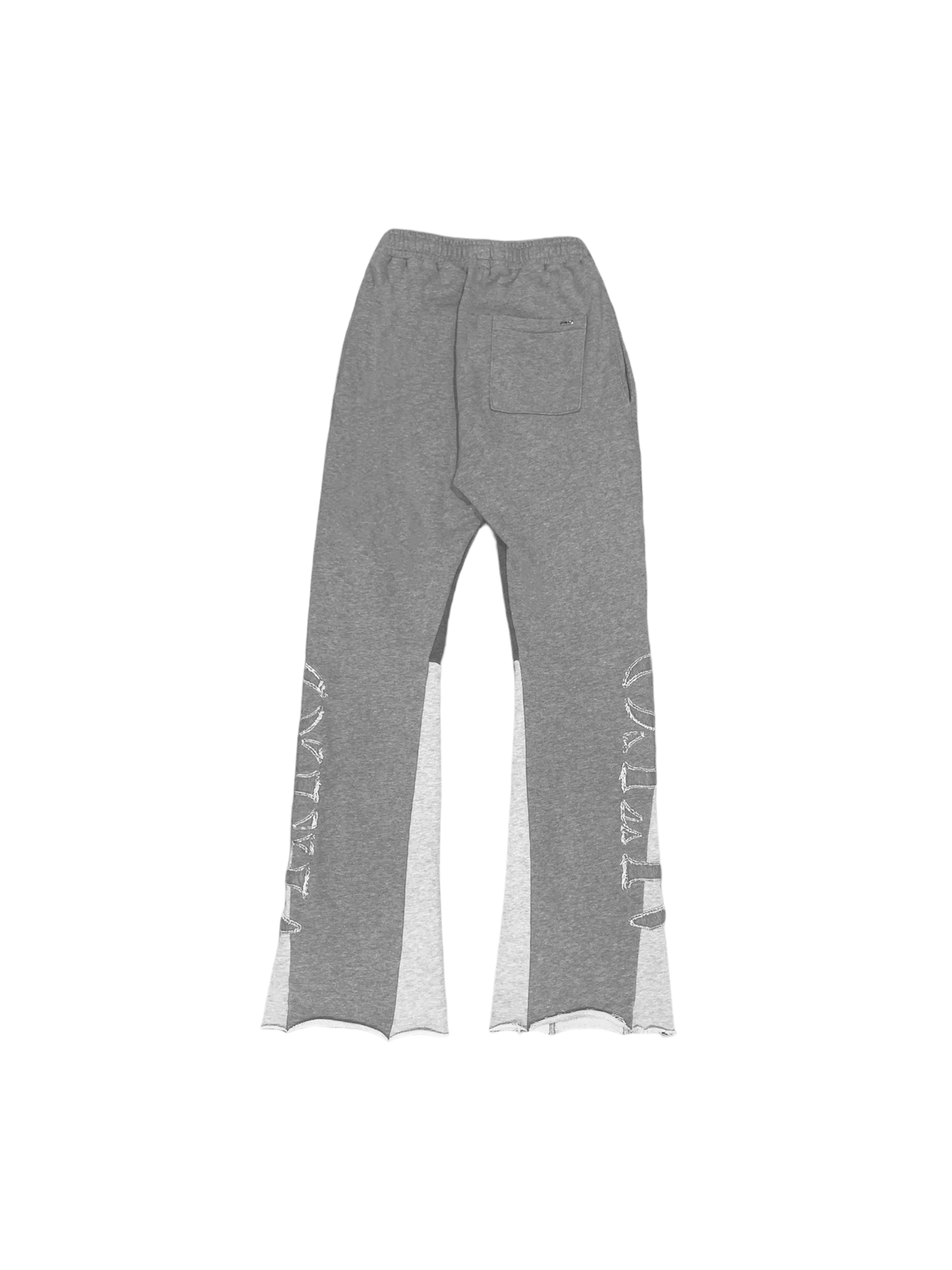 Washed Grey Auto Flared Joggers