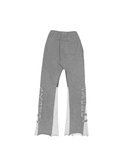 Washed Grey Auto Flared Joggers