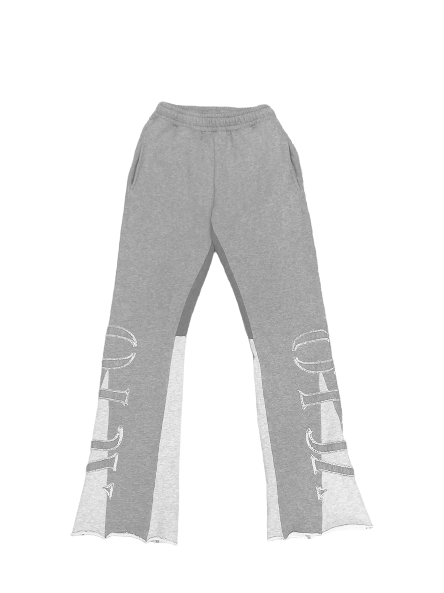 Washed Grey Auto Flared Joggers